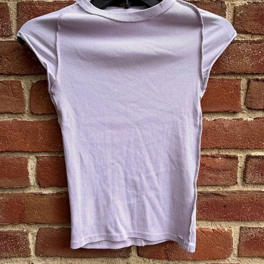 Free People We the Free Ever Had Tee in lavender purple XS NEW